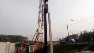 ДЭК 251. Гидромолот Ропат. Забивка свай