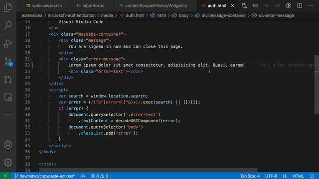 VS Code tips — Generate lorem ipsum in html files смотреть онлайн