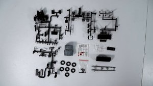Сборная модель топливозаправщик АТЗ-2,4. Масштаб 1:43. Распаковка