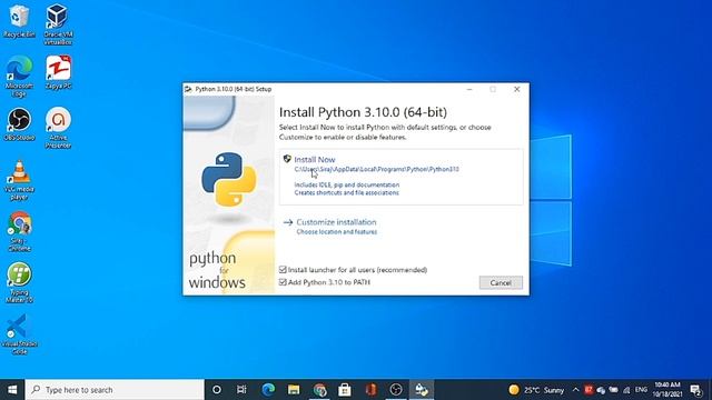 How To install Python 3.10.0 on Windows 10 | Python latest version