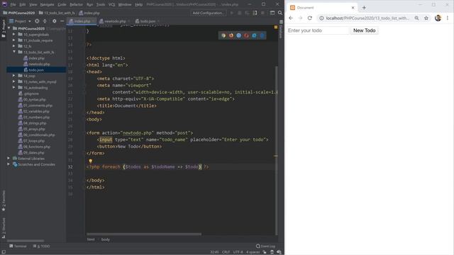 Todo app with PHP смотреть онлайн
