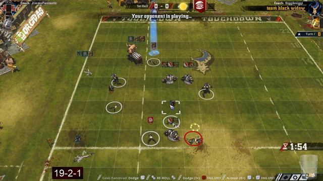Blood Bowl 2 - jimmGUARANTEE Game 23 - Chaos Dwarf vs. Dark Elf смотреть онлайн