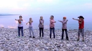 Флешмоб на берегу Байкала