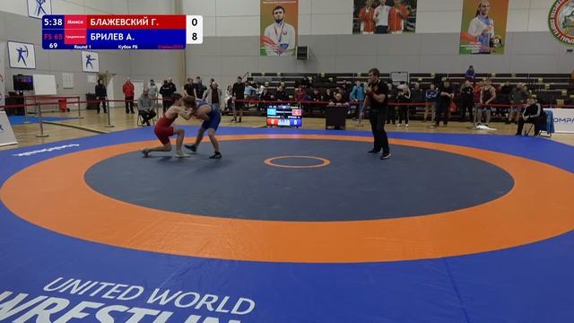 Открытый кубок РБ по вольной борьбе среди спортсменов-инвалидов по слуху Мат А День 1 смотреть онлайн