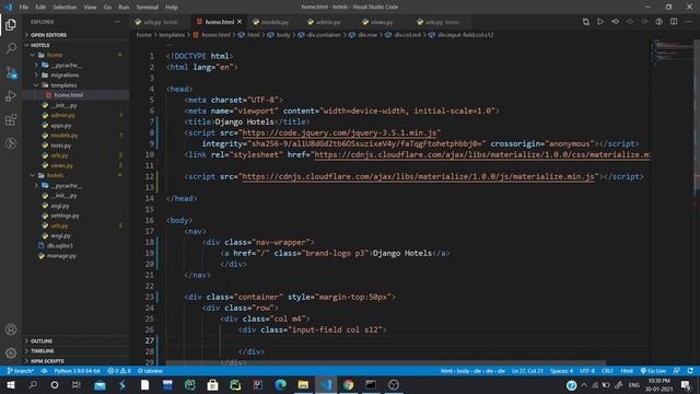 Create a Dynamic Hotel Search App in Django | Learn How to filter data in Django | Django projects