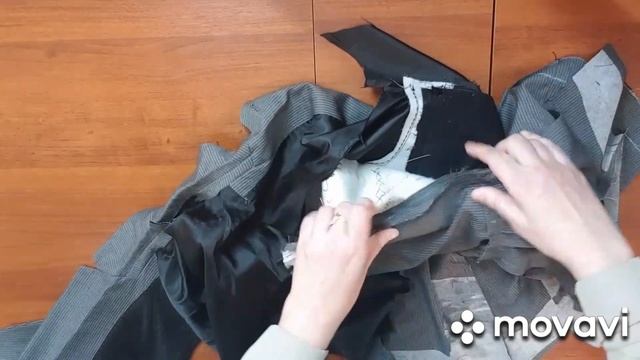 Перешиваем пиджак в оригинальный женский жакет.