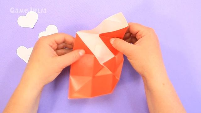 Простая коробочка для сюрприза из бумаги / Оригами коробка с крышкой / Origami paper easy box