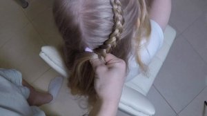 Прическа Сердце с шишечками Плетение кос