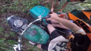 Покатушки на Мотоцикле Урал по грязи 2 часть