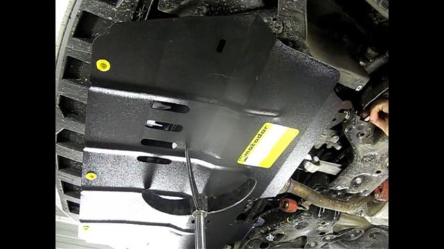 Установка защиты двигателя на Skoda и Volkswagen // Защита картера MOTODOR 02308 смотреть онлайн