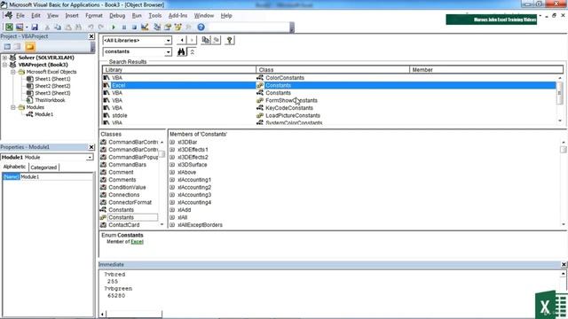 18. An Intrinsic Constant || VBA Tutorial || Lecture || Microsoft Excel ||