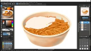 mie goreng | digital painting on medibang paint pro | food illustration | indonesian food