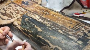 Очистка от загрязнений иконы XVI века