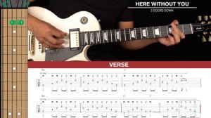 Here Without You Guitar Cover 3 Doors Down 🎸|Tabs + Chords|