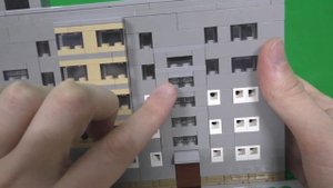 Lego Самоделка - Советская пятиэтажка (Мини Масштаб)