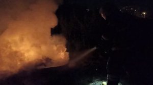 Работа пожарных от первого лица