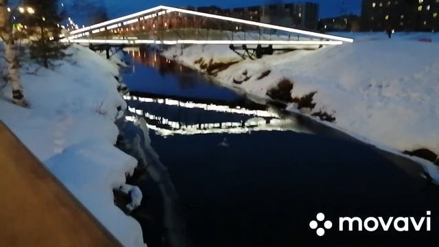 Ухта. Вечер. Любимый треугольный мост. смотреть онлайн