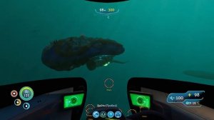 Subnautica. Хардкор. 037 - Освещение у дома, тащим хабар на СС.