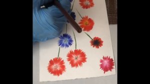 Он-лайн мастер –класс для детей «Две краски на кисточке»