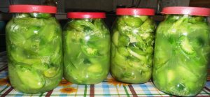 Салат на зиму. Салат из зеленых помидор на зиму. Вкусный и простой рецепт.mp4