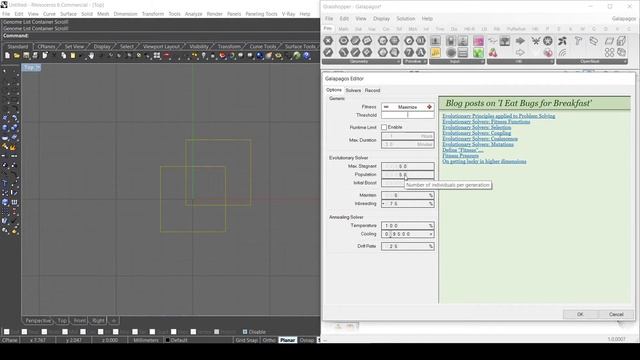 Grasshopper Tutorial #9 | Galapagos