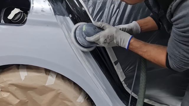 Подготовка грунта к покраске на сухую! Выравнивание грунта машинкой под покраску!