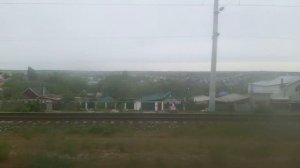 Прибытие на станцию Волгоград-1 из окна поезда #15/16