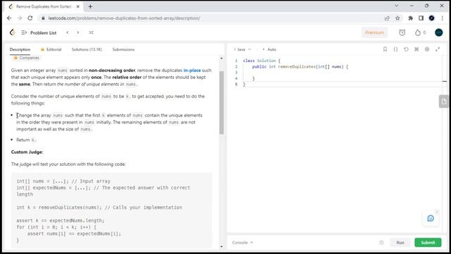 06. Remove Duplicates from Sorted Array - leetcode | Java DSA LeetCode Solutions