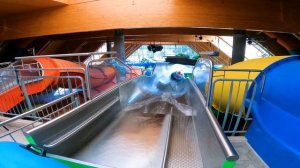 INSANE Monster Half Pipe Turbulence Water Slide at GALAXY Schwarzwald