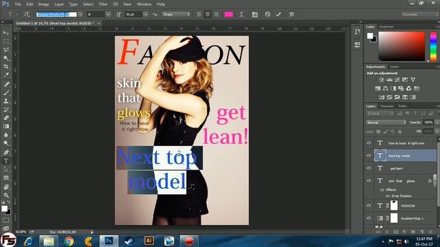 How to Stylize a Magazine Cover in Photoshop cc 2014 смотреть онлайн