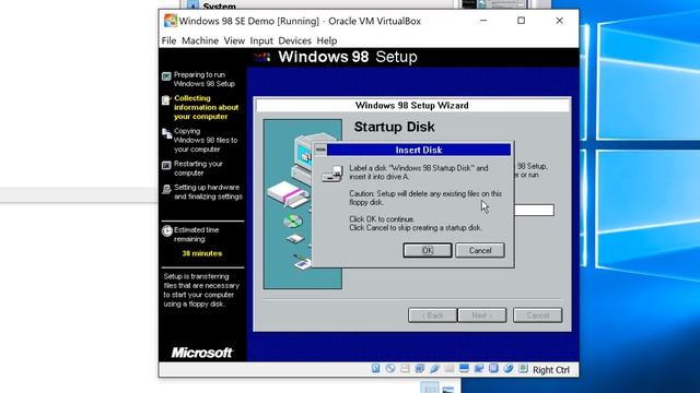 Windows 98 on VirtualBox - How to do it properly. 32bit Graphics, ACPI and Internet Access. смотреть онлайн
