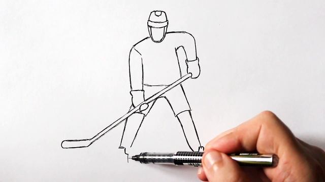 Как нарисовать Хоккеиста смотреть онлайн