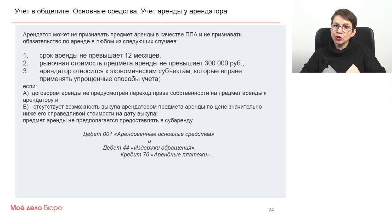 Цикл из 7 вебинаров "Бухучет в общественном питании"  4. Основные средства в общепите