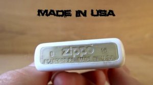 Зажигалка Zippo 214 White Matte (Видео обзор) podarki-odessa.com