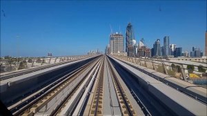 Dubai Metro 2015: Red Line Jebel Ali (UAE Exchange) - Rashidiya HD