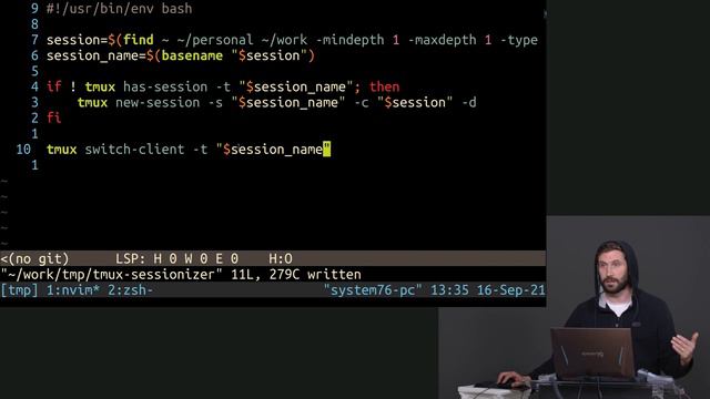 20. Create a tmux Navigation Bash Script смотреть онлайн