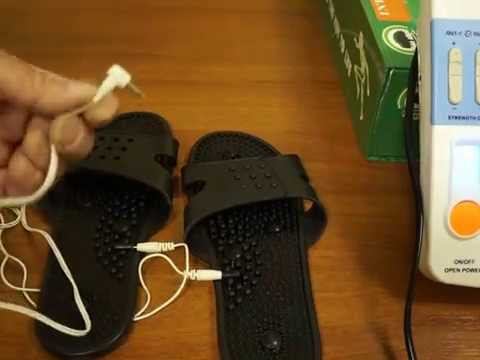 Подключение акупунктурных тапочек к физиотерапевтическому аппарату LG-HC смотреть онлайн
