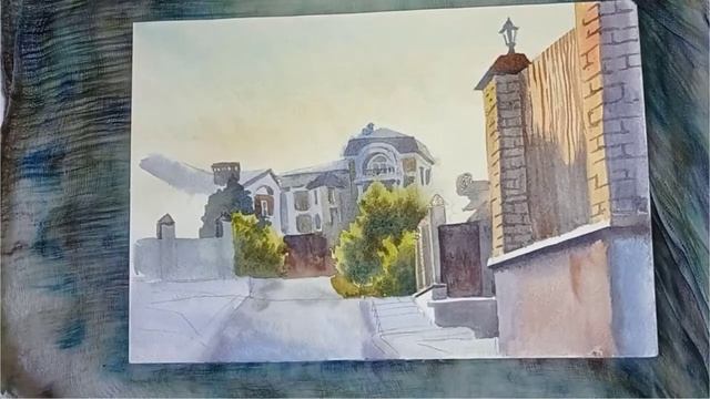 Рисуем летом. Городской пейзаж.