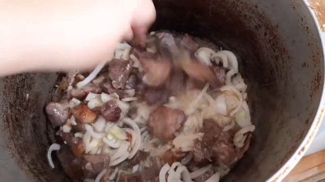 ЖАРКОЕ??//??рецепт вкуснейшей картошки с мясом//