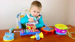 Музыкальные инструменты игрушки, изучаем названия и звуки - Learn Toy Musical Instruments