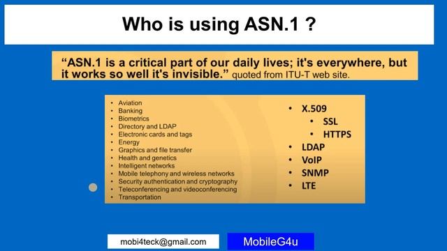 Introduction to ASN 1 Notation Used in 4G and 5G I ITU-T смотреть онлайн