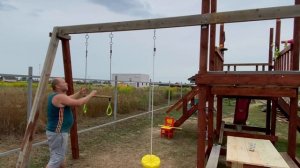 Детская площадка своими руками из дерева ч.2.