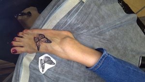 Татуировка 3d бабочка в реализме | Женская тату бабочка