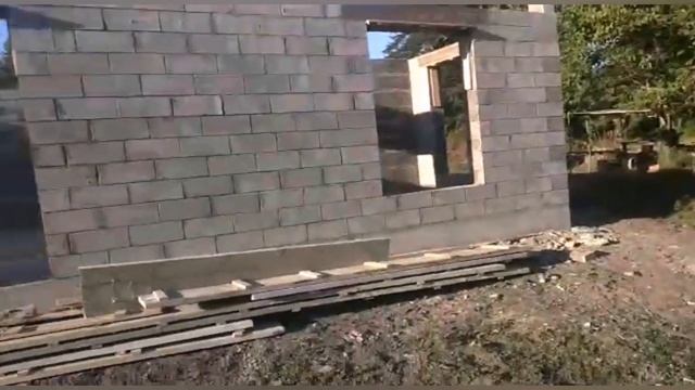 Дом из Арболит блока в Хамкетинской, коробка готова. Строим энергоэффективные дома на юге.