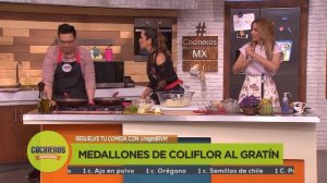 Receta: Medallones de coliflor al gratín | Cocineros Mexicanos