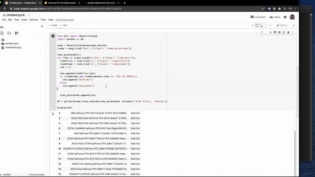 Code a bot in python to find the latest Nvidia RTX 4090 GPUs