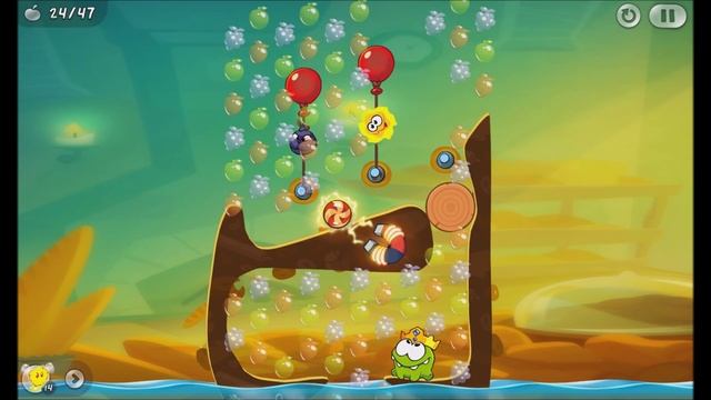 Cut the Rope 2 - Level 163 (3 stars, 47 fruits, 0 stars) смотреть онлайн