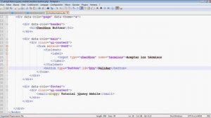 Curso de jQuery Mobile 6 - checkbox buttons y ejemplo con jQuery