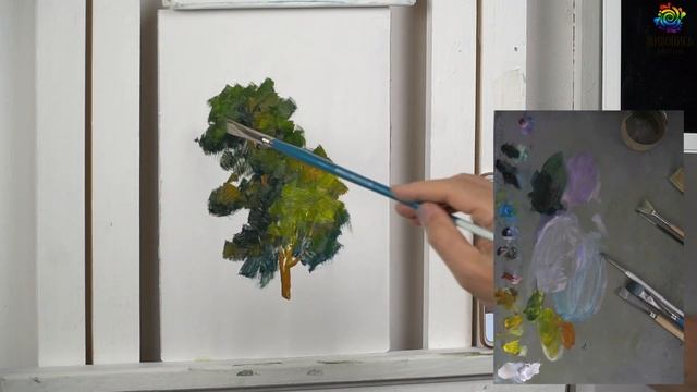 Самый быстрый способ писать деревья. Художник Георгий Харченко смотреть онлайн