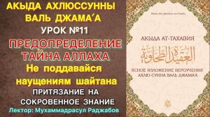 Акыда Ат-Тахавия Урок №11/ О къадаре / Притязание на тайное - куфр? / Дуа меняет предопределение?